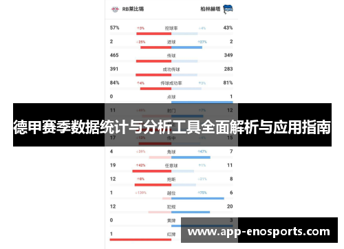 德甲赛季数据统计与分析工具全面解析与应用指南