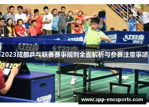 2023成都乒乓联赛赛事规则全面解析与参赛注意事项